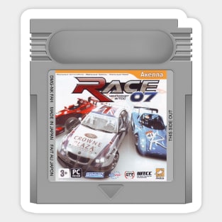 Race 07 Game Game Cartridge Sticker